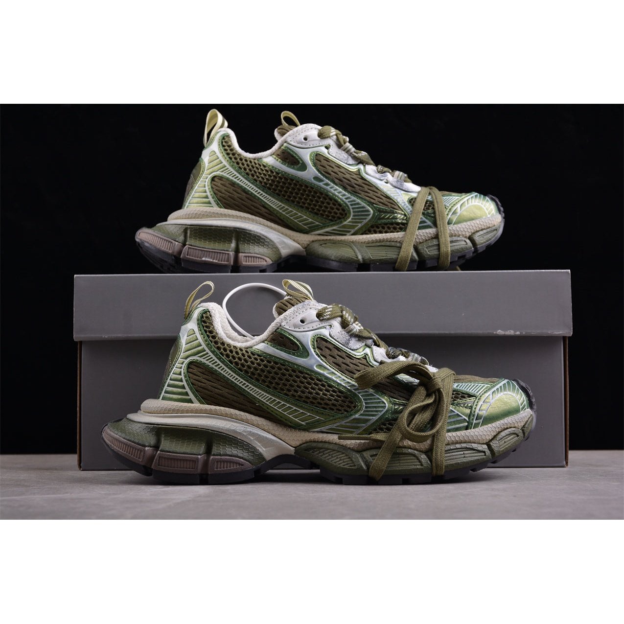 Balenciaga shops shoes womens olive