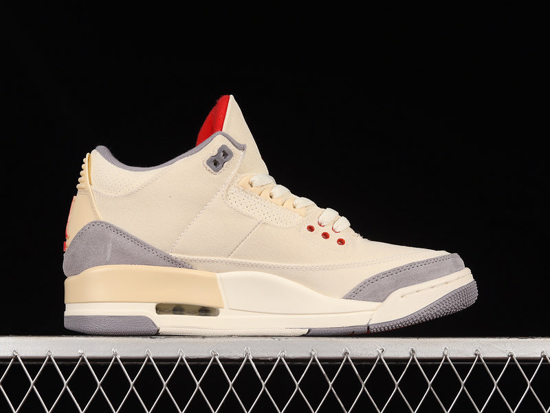 AIR JORDAN 3 RETRO SE MUSLIN/UNIVERSITY RED/CEMENT GREY/SAIL