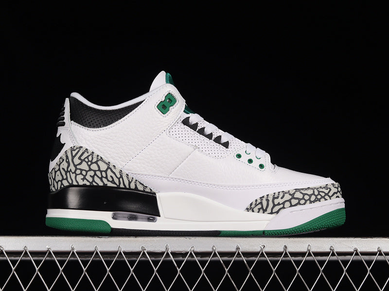 AIR JORDAN 3 RETRO OREGON PIT CREW WHITE/BLACK/GREEN