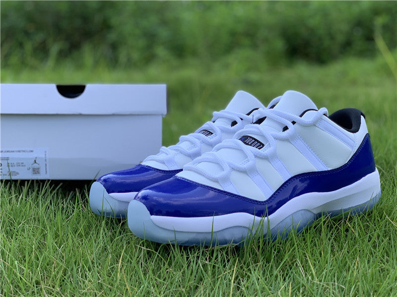 AIR JORDAN 11 LOW PURPLE CONCORD WHITE/BLACK-CONCORD