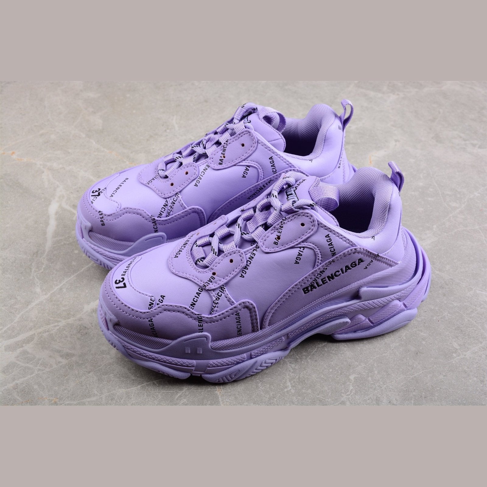 Ba*len*cia*ga triple s x purple