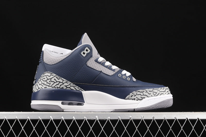 AIR JORDAN 3 RETRO GEORGETOWN MIDNIGHT NAVY/CEMENT GREY/WHITE