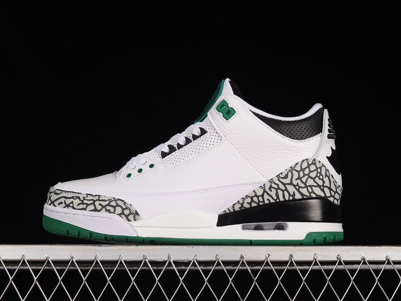 AIR JORDAN 3 RETRO OREGON PIT CREW WHITE/BLACK/GREEN