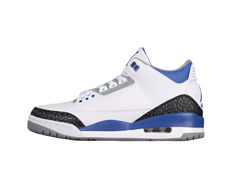 AIR JORDAN 3 RETRO WHITE/BLACK/CEMENT GREY/RACER BLUE