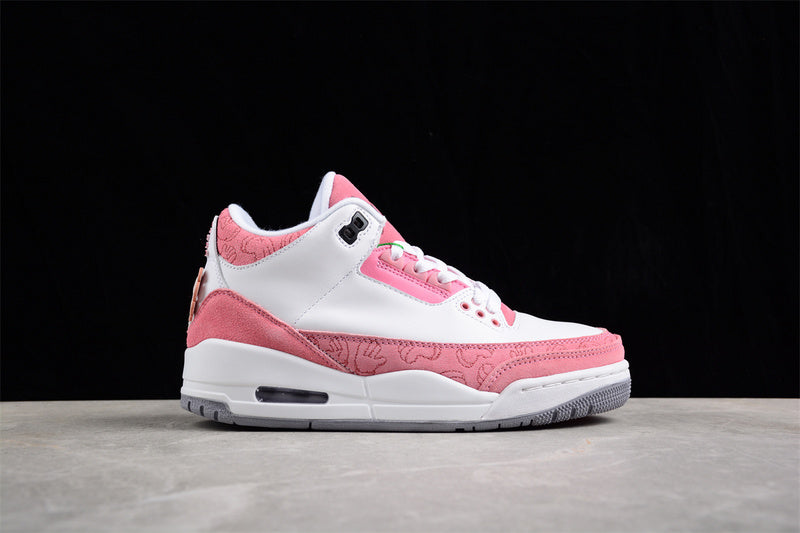 AIR JORDAN 3 RETRO WHITE/PINK