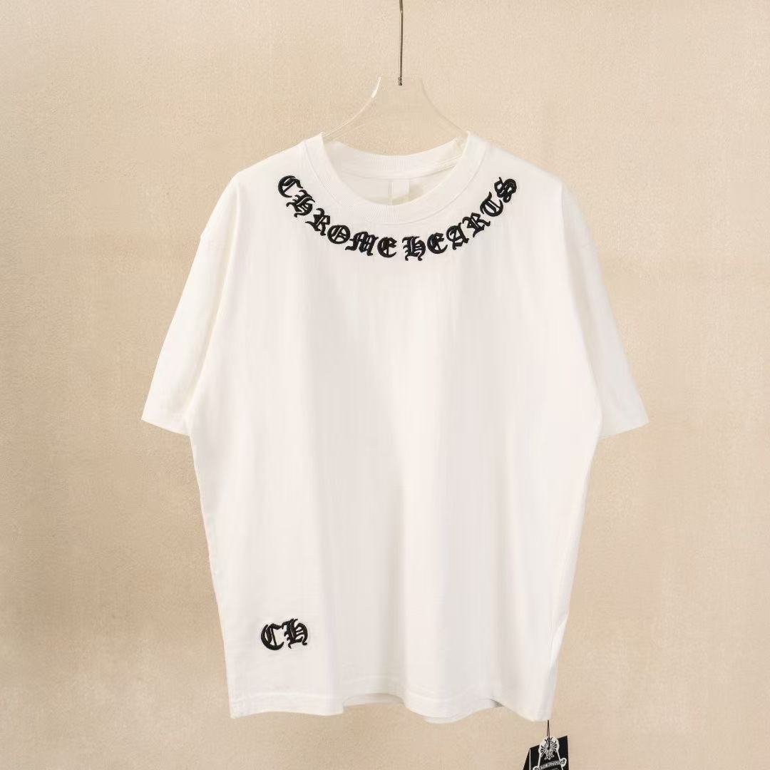 Chrome Hearts Classic Crewneck T-Shirt in White/Black