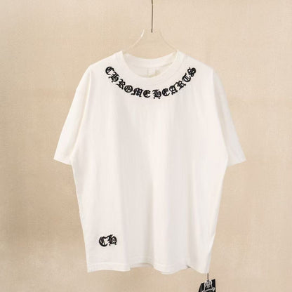 Chrome Hearts Classic Crewneck T-Shirt in White/Black