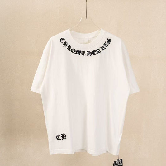 Chrome Hearts Classic Crewneck T-Shirt in White/Black
