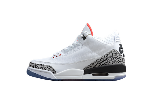 AIR JORDAN 3 RETRO FREE THROW LINE WHITE CEMENT WHITE/BLACK