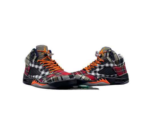 JORDAN 5 bold plaid multi-colorway