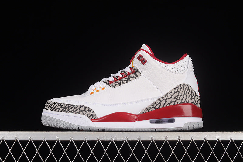 AIR JORDAN 3 RETRO WHITE/LIGHT CURRY/CARDINAL RED/CEMENT GREY