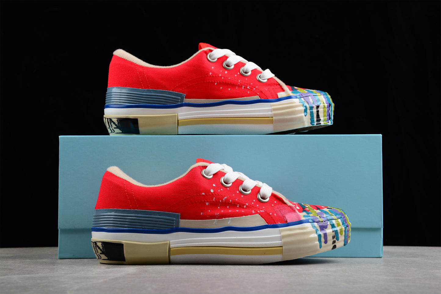 Vibrant Canvas Low Top Sneakers