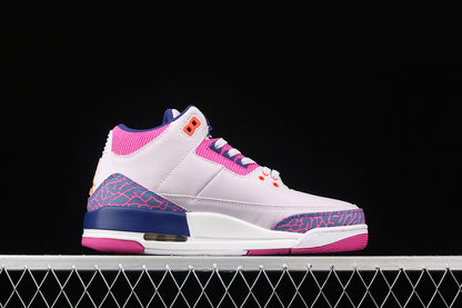 AIR JORDAN 3 RETRO GG BARELY GRAPE/HYPER CRIMSON/FIRE PINK