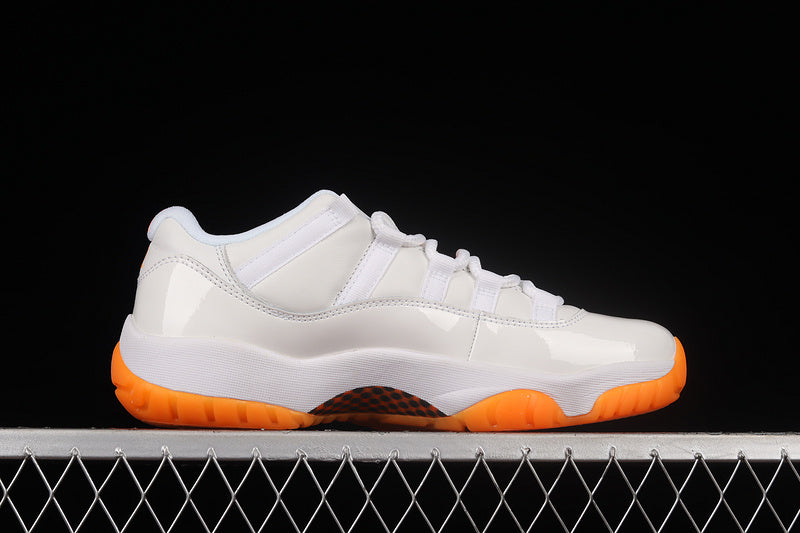 AIR JORDAN 11 RETRO LOW WHITE/BRIGHT CITRUS