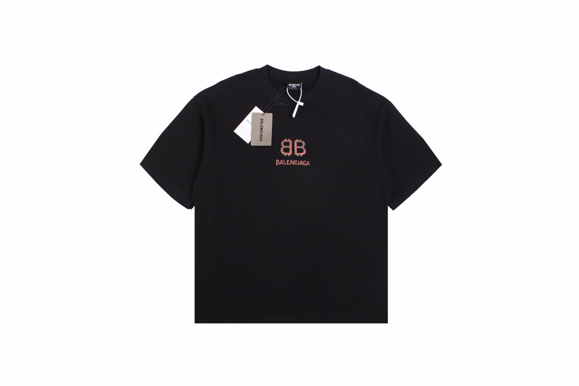 Ba*len*cia*ga "double b logo" t-shirt