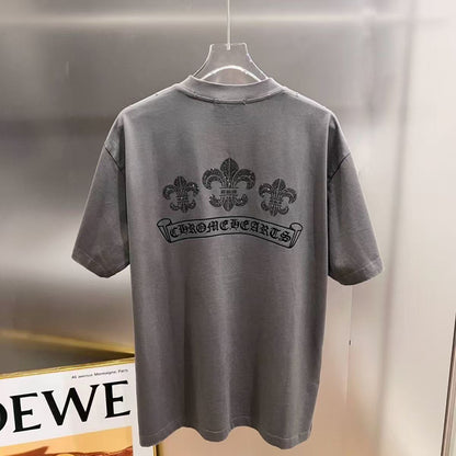 Chrome Hearts Classic Crewneck T-Shirt in Grey/Black