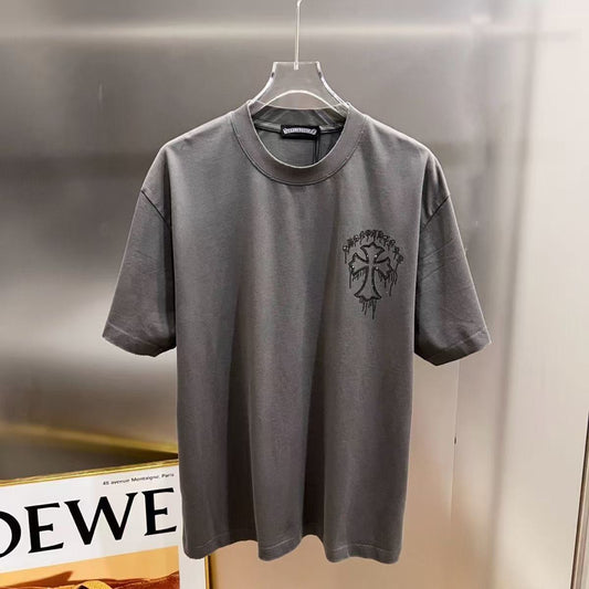 Chrome Hearts Classic Crewneck T-Shirt in Grey/Black