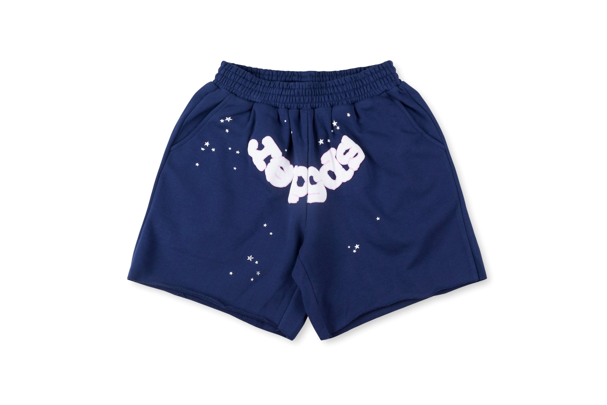 Young Thug star Sp5der 555555 foam printed men's and women's athleisure shorts