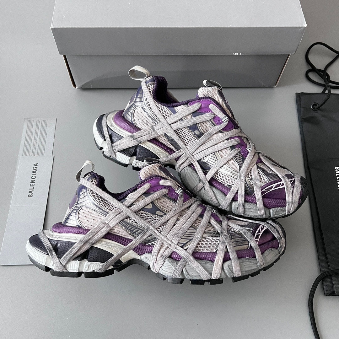 Balenciaga 3XL Sneaker in Charcoal/Lavender: Industrial Reverie