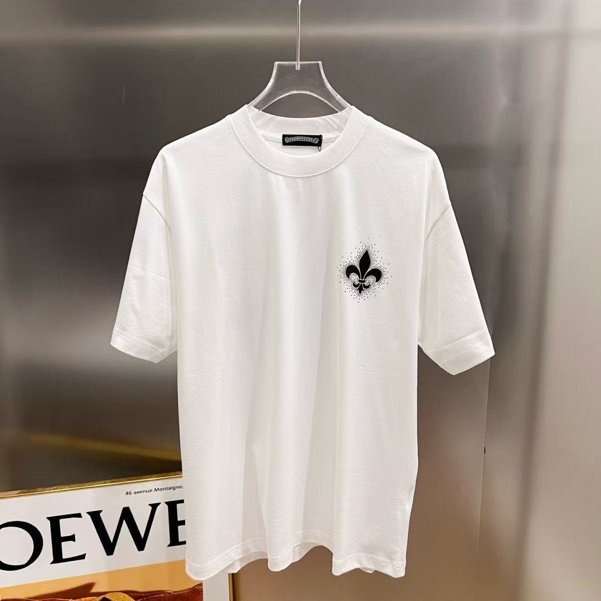 Chrome Hearts Classic Crewneck T-Shirt in White/Black