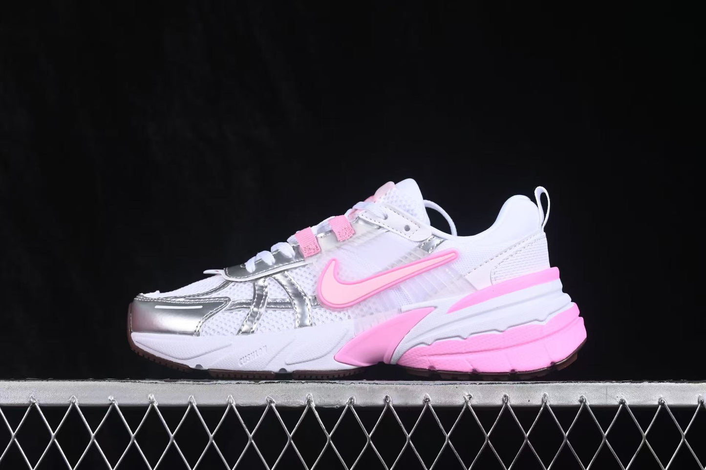 Nike V2K Run "Pink Foam/Photon Dust/White" – Retro Futurism