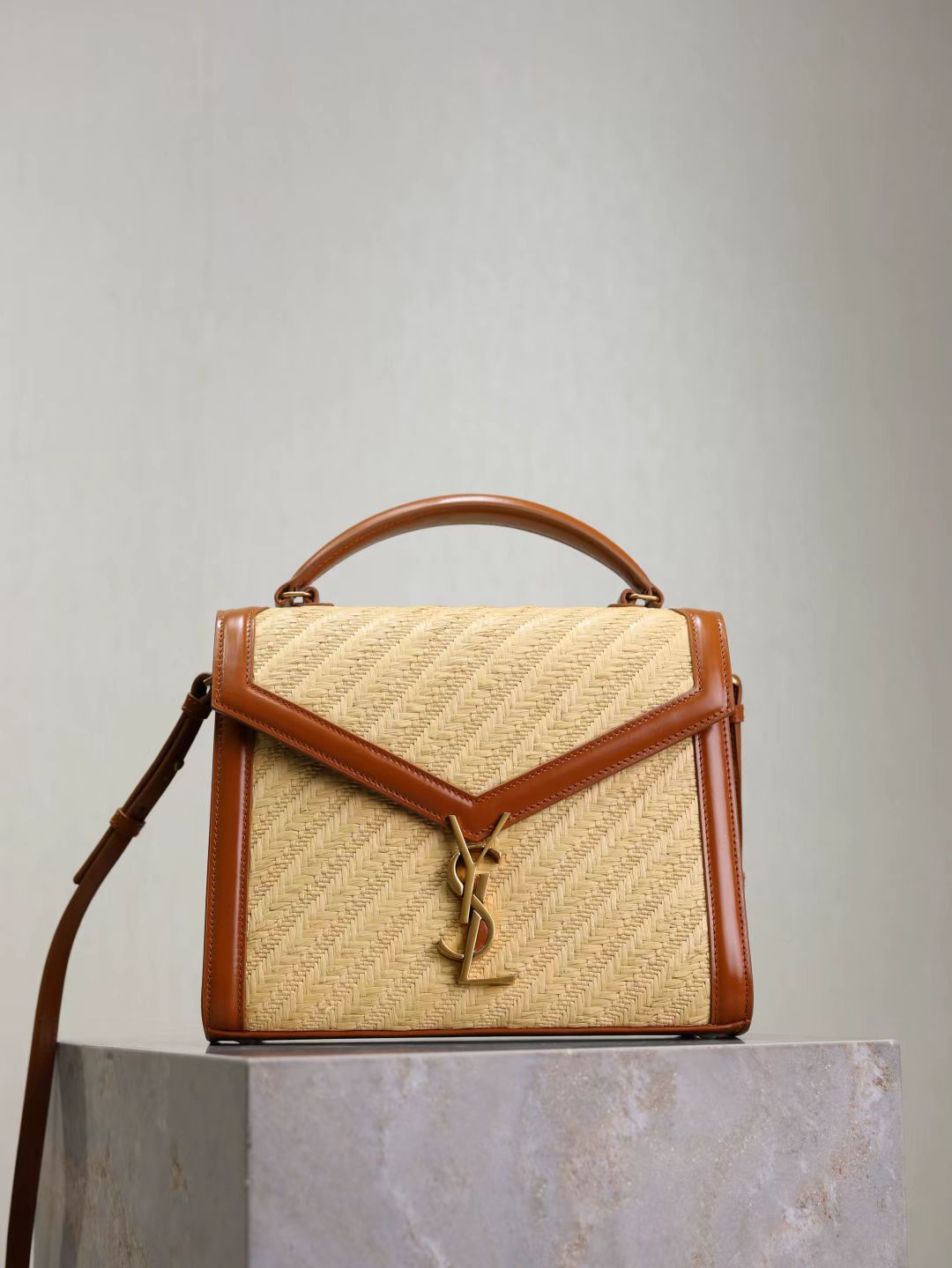 Saint Laurent Calfskin Briefcase