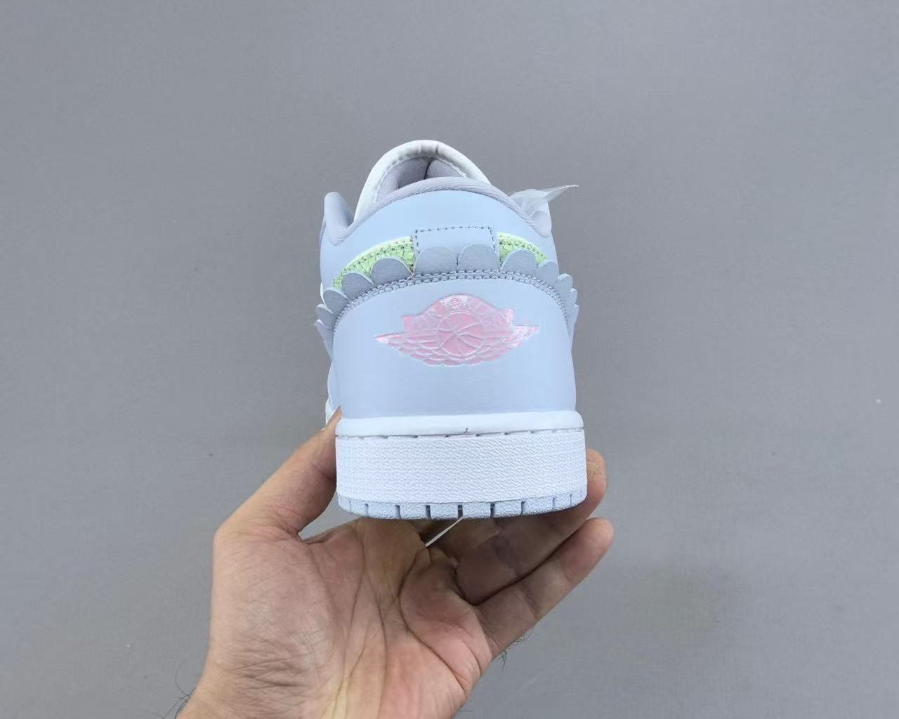 Air Jordan 1 Low "Bubble Gum" White/Blue – Fresh &amp; Playful Aesthetic