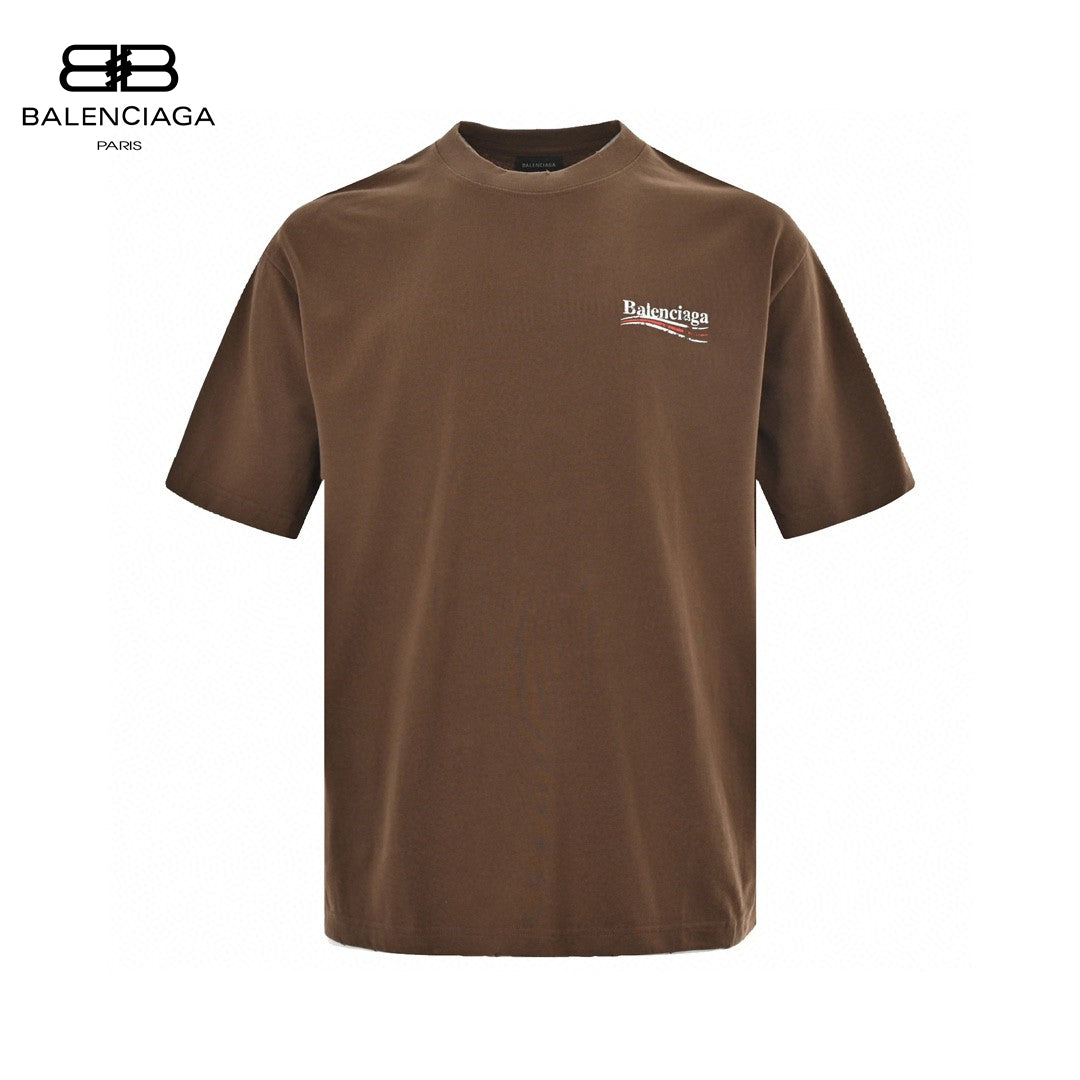 Ba*len*cia*ga political campaign t-shirt (brown)