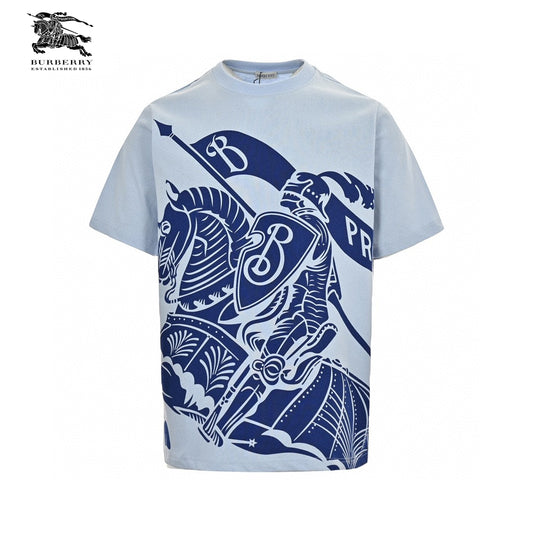 Burberry Knight Print T-Shirt (Light Blue) Primereps