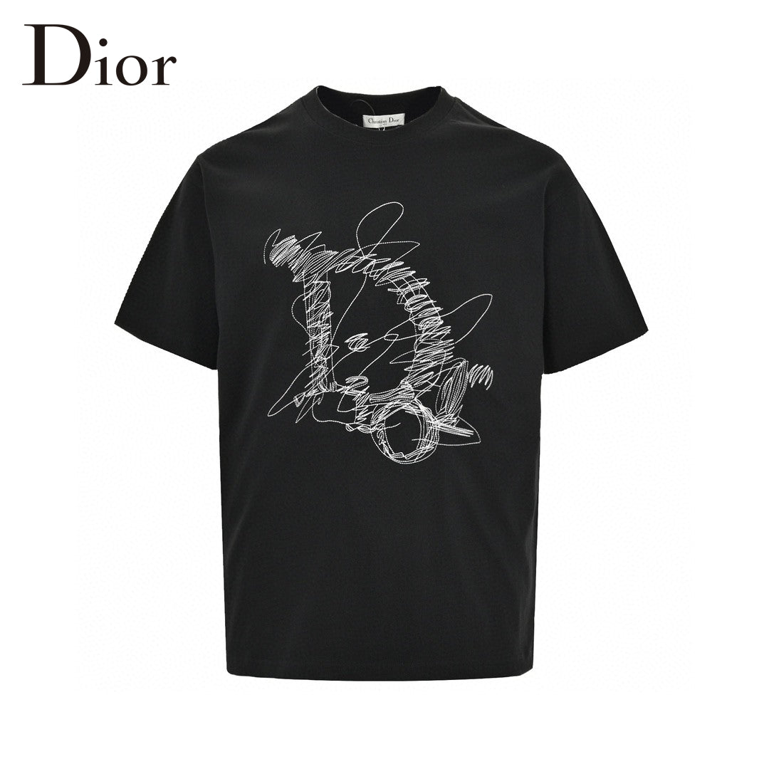 Dior Scribble Design T-Shirt Primereps