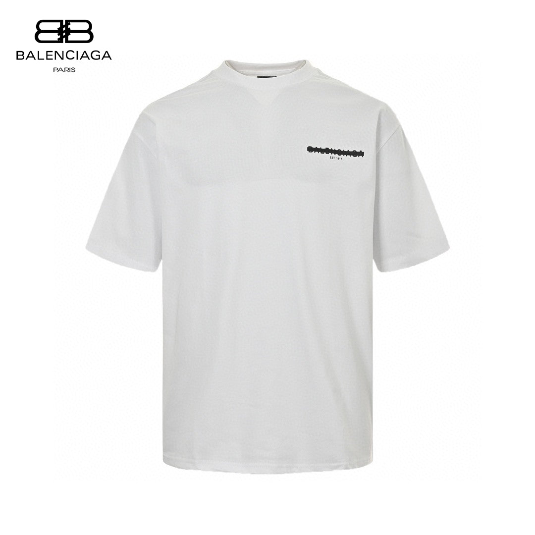 Ba*len*cia*ga distorted logo t-shirt (white)