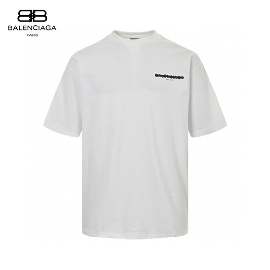 Balenciaga Distorted Logo T-Shirt (White) Primereps