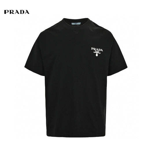Prada Milano Logo Black T-Shirt Primereps