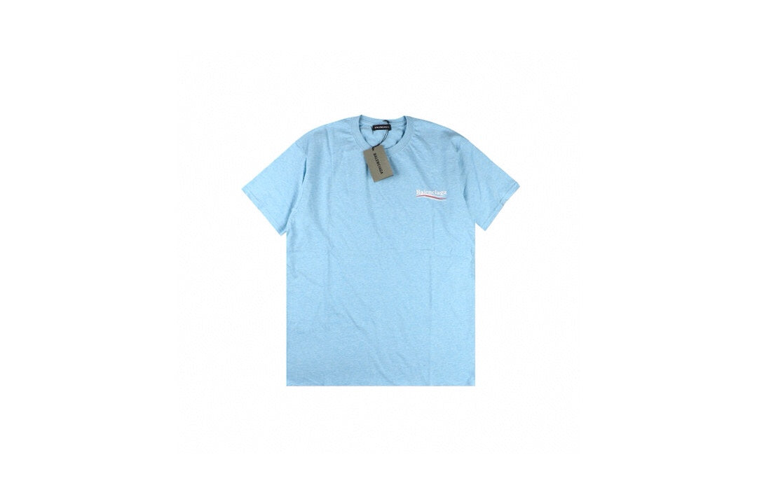 Ba*len*cia*ga basic logo t-shirt - light blue