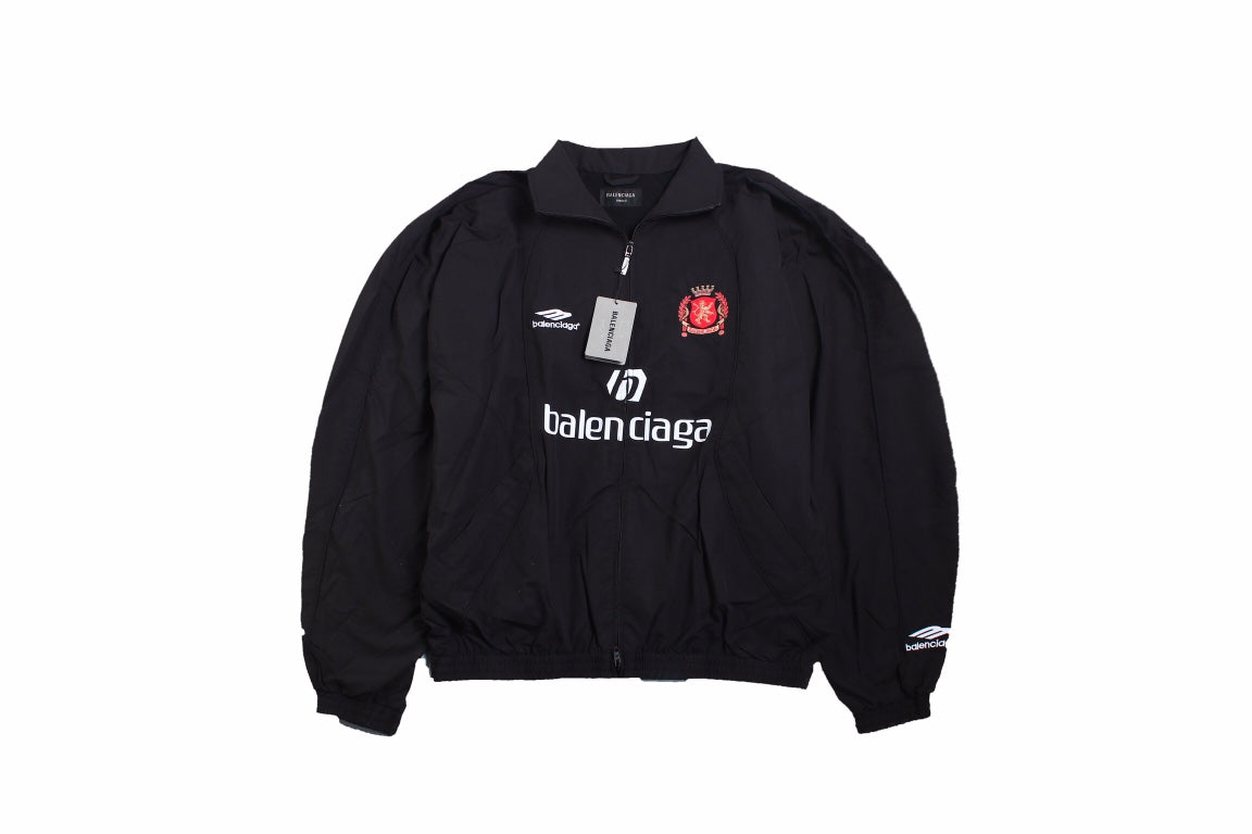 Balenciaga Black Zip-Up Track Jacket Primereps