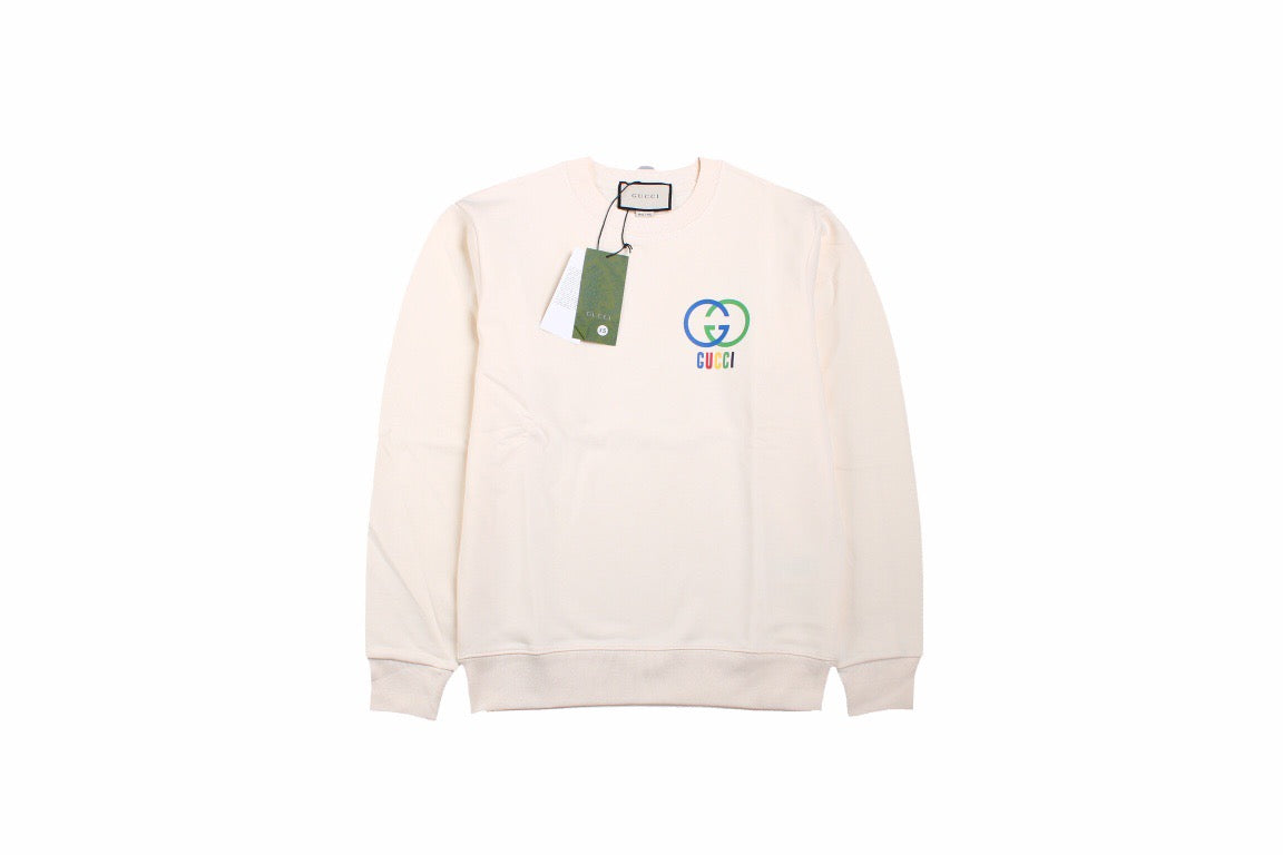 G*u*i interlocking g sweatshirt - cream