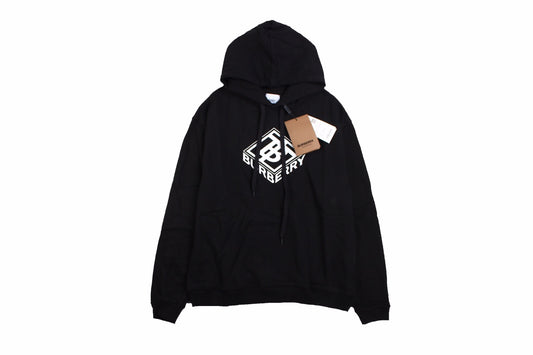 Burberry Black Hoodie with Logo Design Primereps