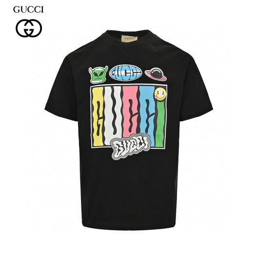 Gucci Cartoon Graphic T-Shirt (Black) Primereps