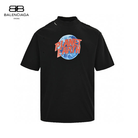 Balenciaga Planet Earth Black T-Shirt Primereps
