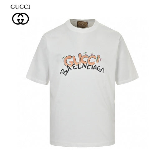 Gucci x Balenciaga Collaboration T-Shirt (White) Primereps