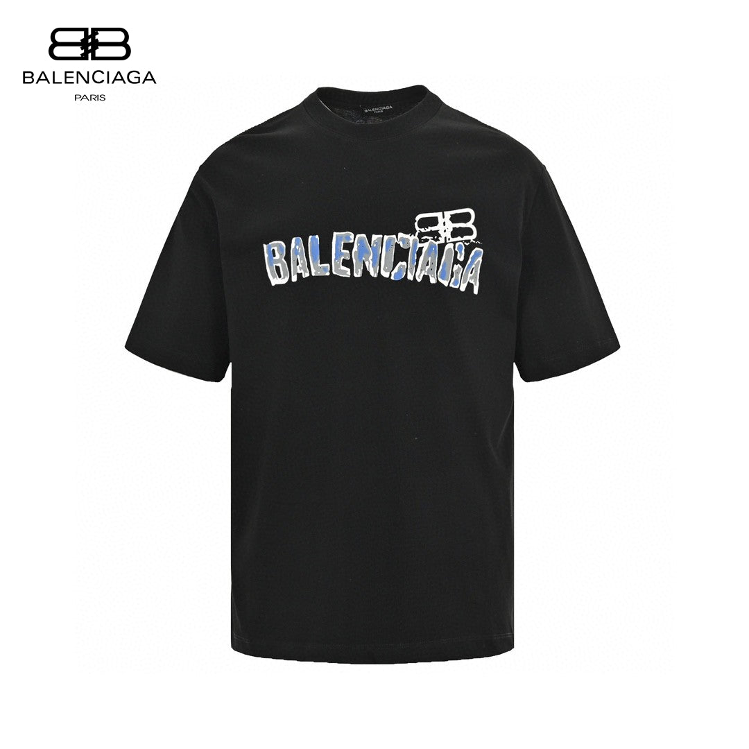 Balenciaga Graphic Logo T-Shirt (Black) Primereps