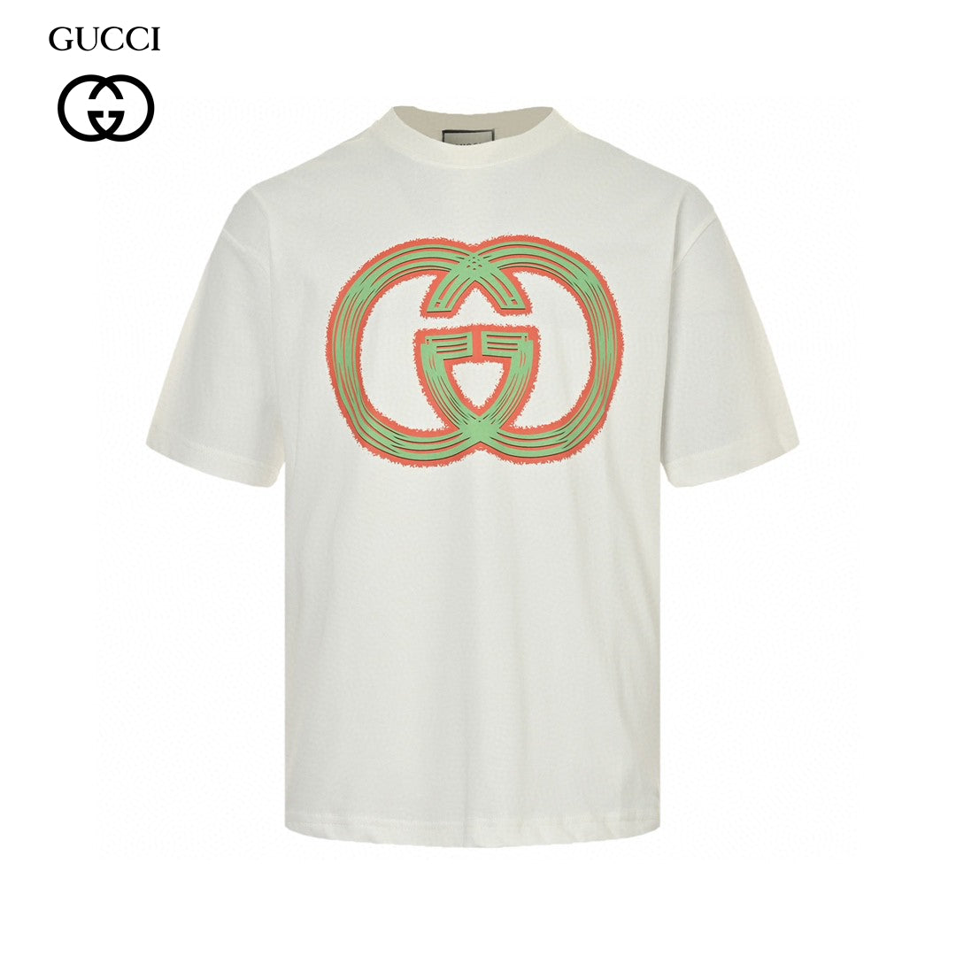 G*u*i multicolor interlocking g logo t-shirt