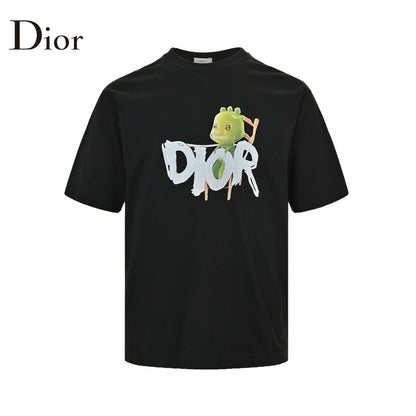 Dior Green Monster Graphic Black T-Shirt Primereps