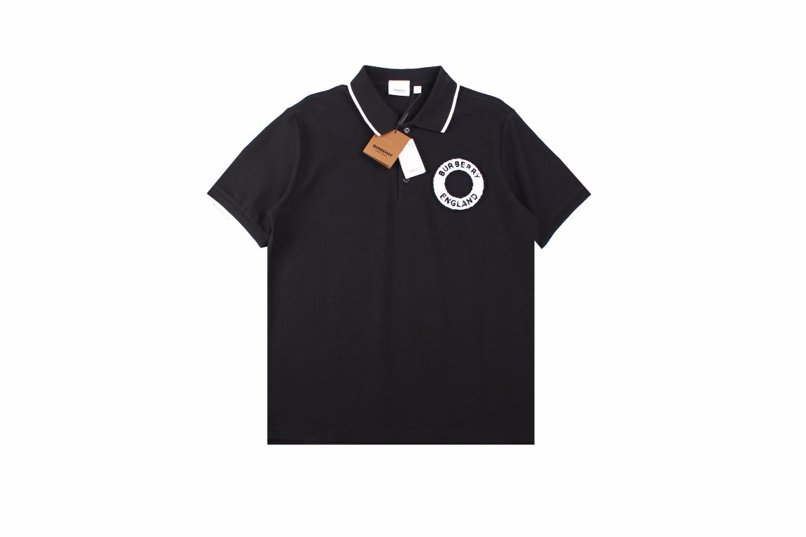 Burberry England Logo Polo Shirt - Black Primereps