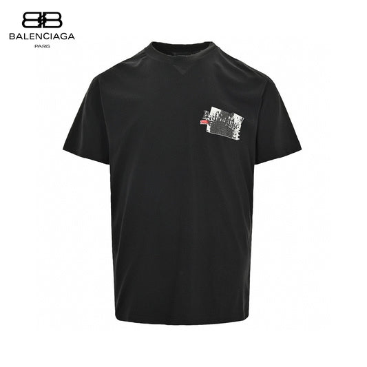 Balenciaga Black Graphic T-Shirt Primereps