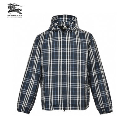 Burberry Checkered Hooded Jacket Primereps