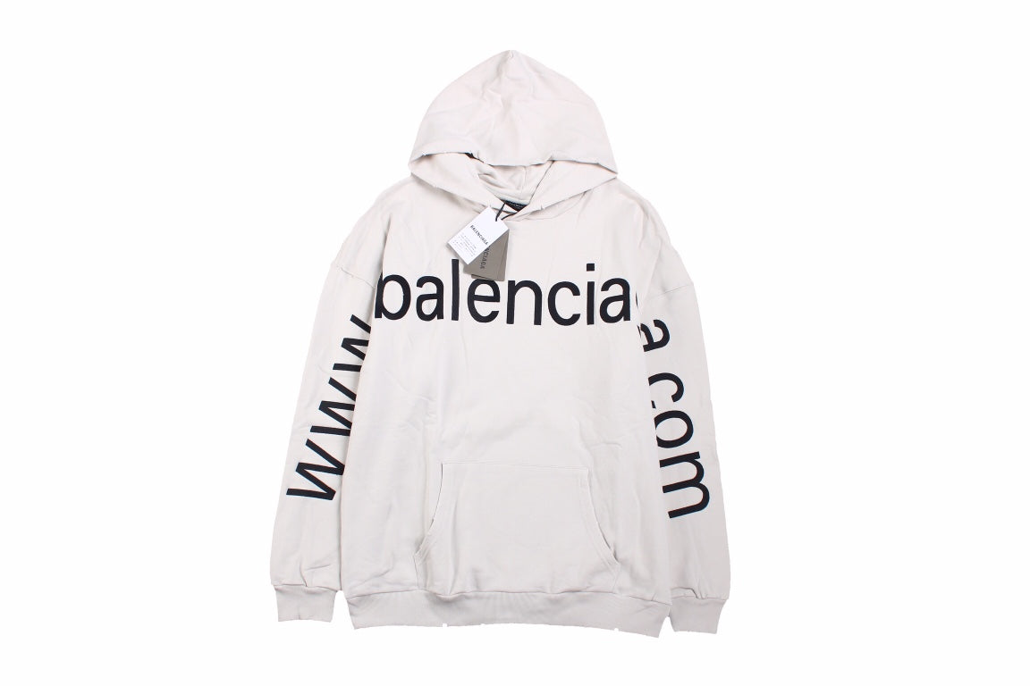 Ba*len*cia*ga off-white oversized hoodie