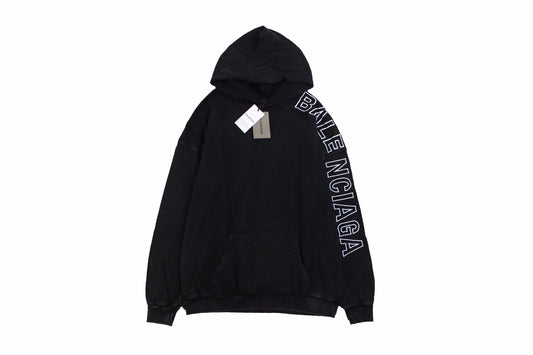 Balenciaga Black Oversized Hoodie Primereps