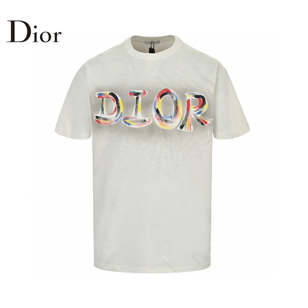 Dior Artistic Logo T-Shirt (White) Primereps