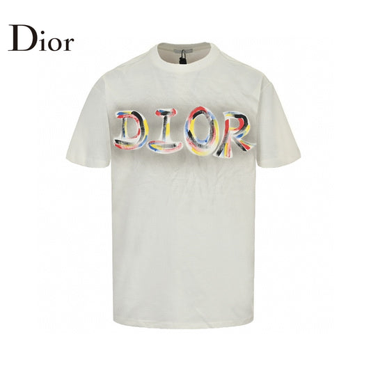 Dior Artistic Logo T-Shirt (White) Primereps